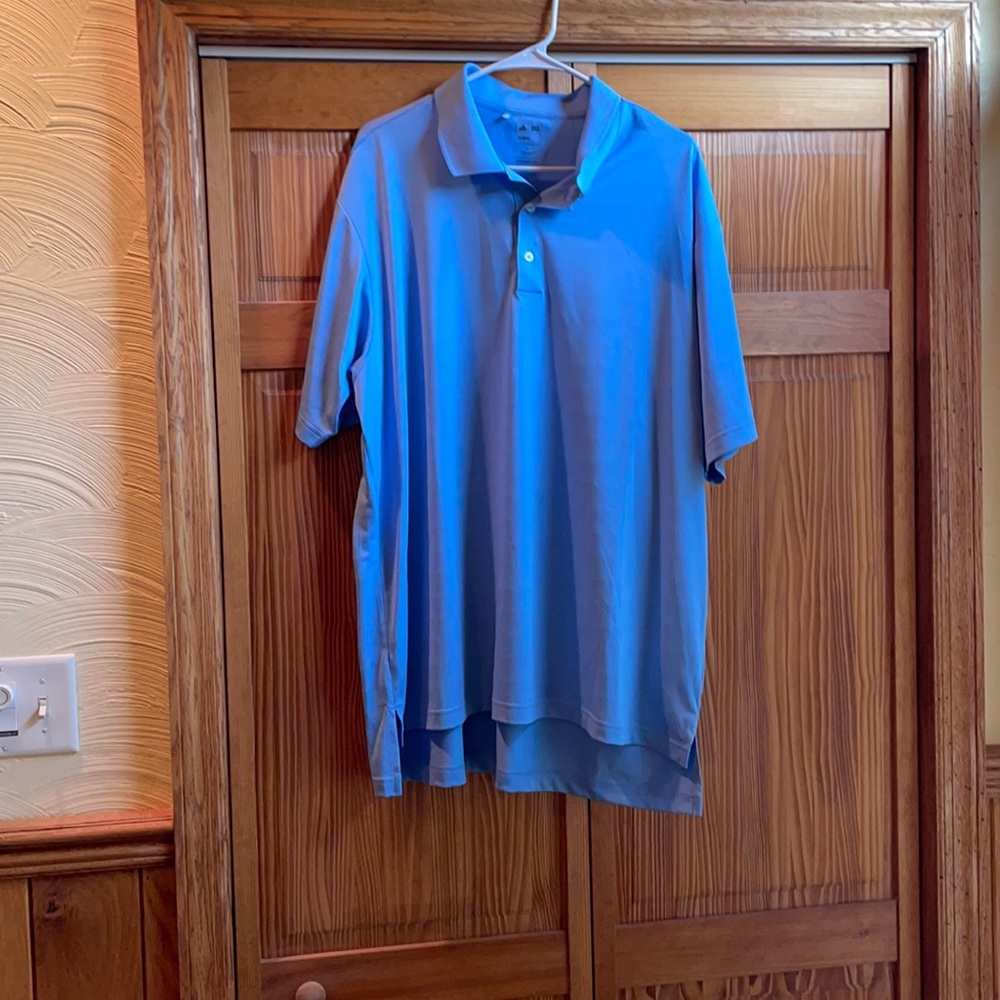 Adidas polo light blue